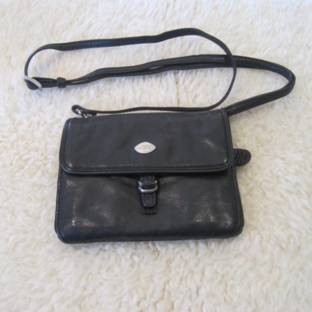 The Trend Small Leather Crossbody Purse/Organizer